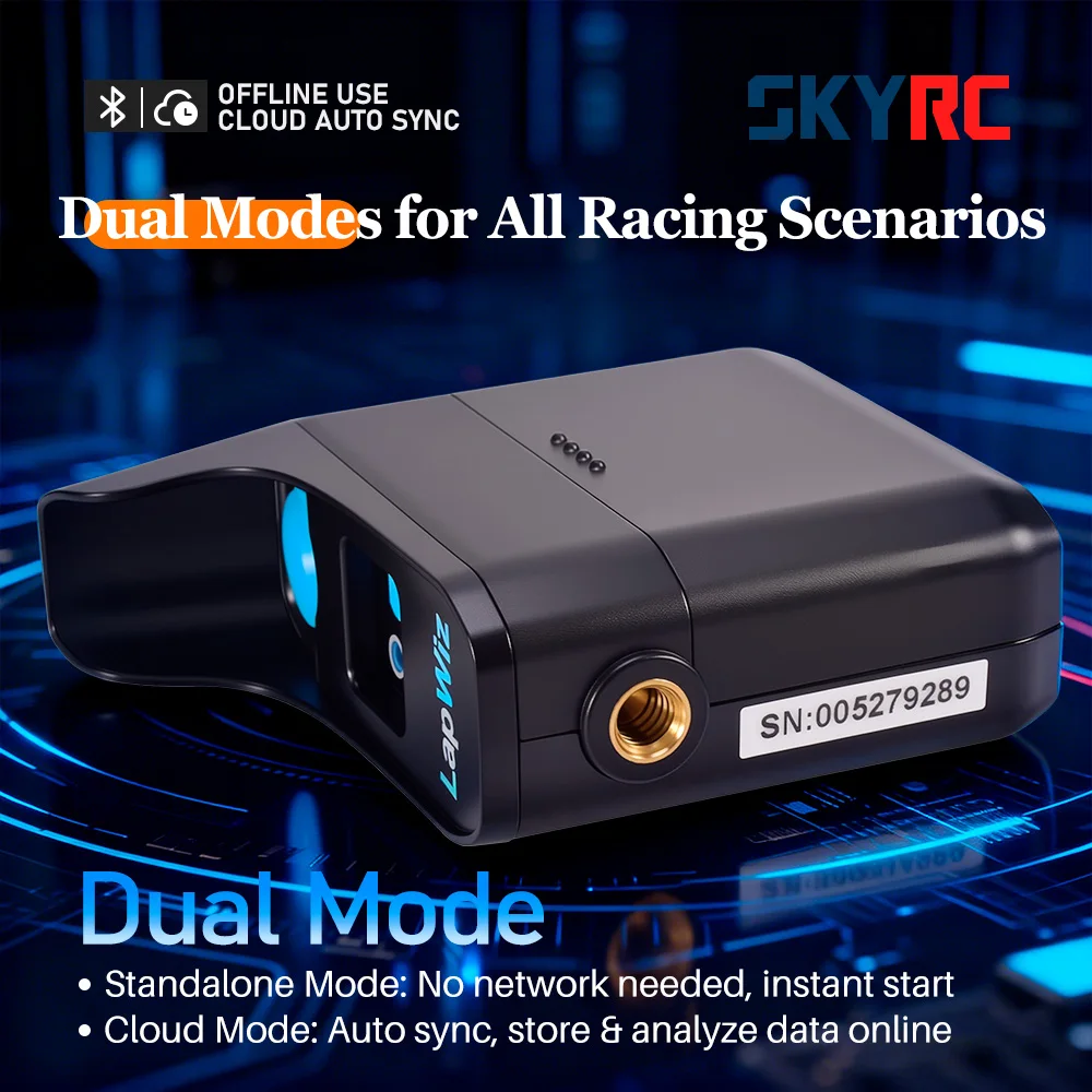 SKYRC LapWiz Professional IR RC Lap Timer Multi-Car ID Mgmt Screen Cast Voice Prompt OTA Upgrade for Mini-Z 1/10 RC Racing