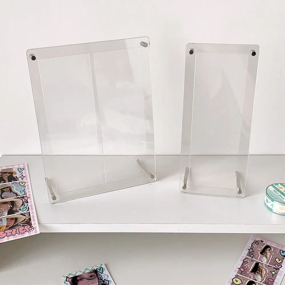 High Quality Acrylic Photocard Stand Clear DIY Frame Photo Protector Holder Kpop Photocard Frame Life Four Cut