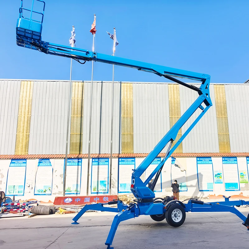 Hydraulic Spider Crane Spider Cranes Mini Tracked Crane Compact Crawler Crane Heavy Duty Lifting Elevator Custom Working Height