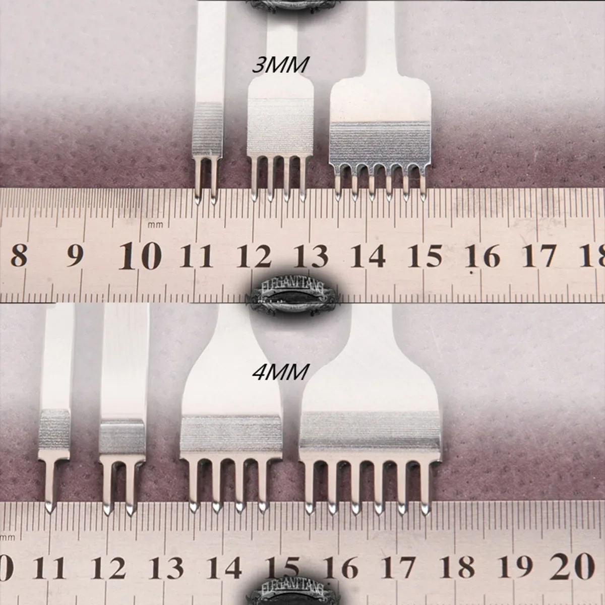 革と金属のノミ1/2/4/6,3/4mm,パンチング,ステッチツール,イミテーションダイヤモンド,革と鉄の工芸品,完全な研磨