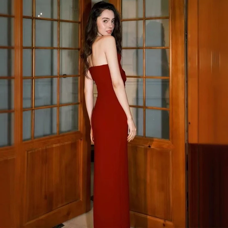 Flores dimensionais vestidos sem alças primavera feminino zíper lateral sem mangas vestido elegante verão cintura alta vestido de embrulho no peito