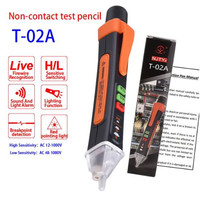 T-02A Non-Contact Voltage Detector Electrical Tools Voltage Indicator Tester Pen Voltage Test Smart Breakpoint Finder 12-1000V