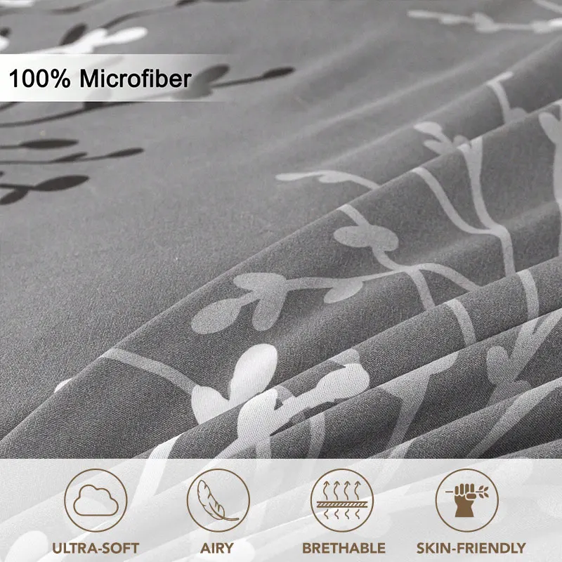 طقم غطاء وسادة بنمط الأزهار مكون من قطعتين/4 قطع (الوسادة الداخلية غير متضمنة)، ناعمة ومريحة، مناسبة لجميع المواسم