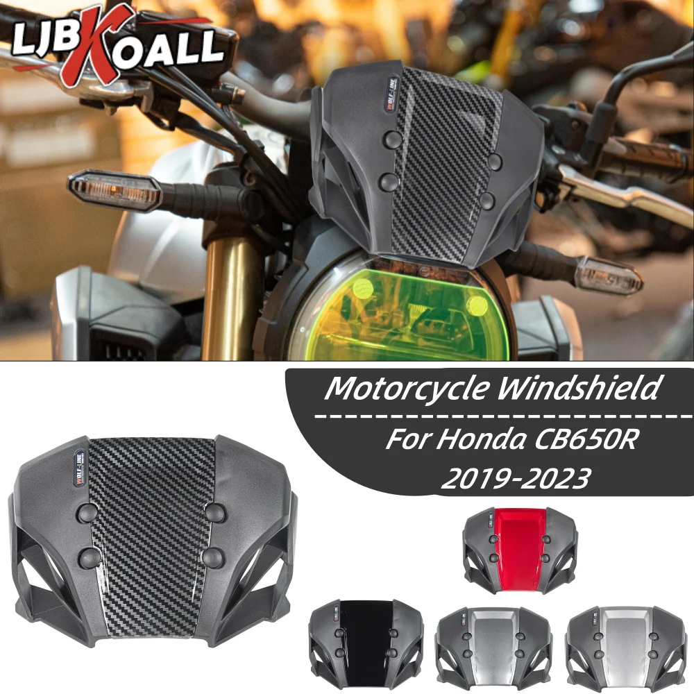 

For Honda CB650R CB 650R 650 R 2019-2023 Motorcycle Windshield Windscreen Front Screen Shield Wind Deflector Cowling Accessories