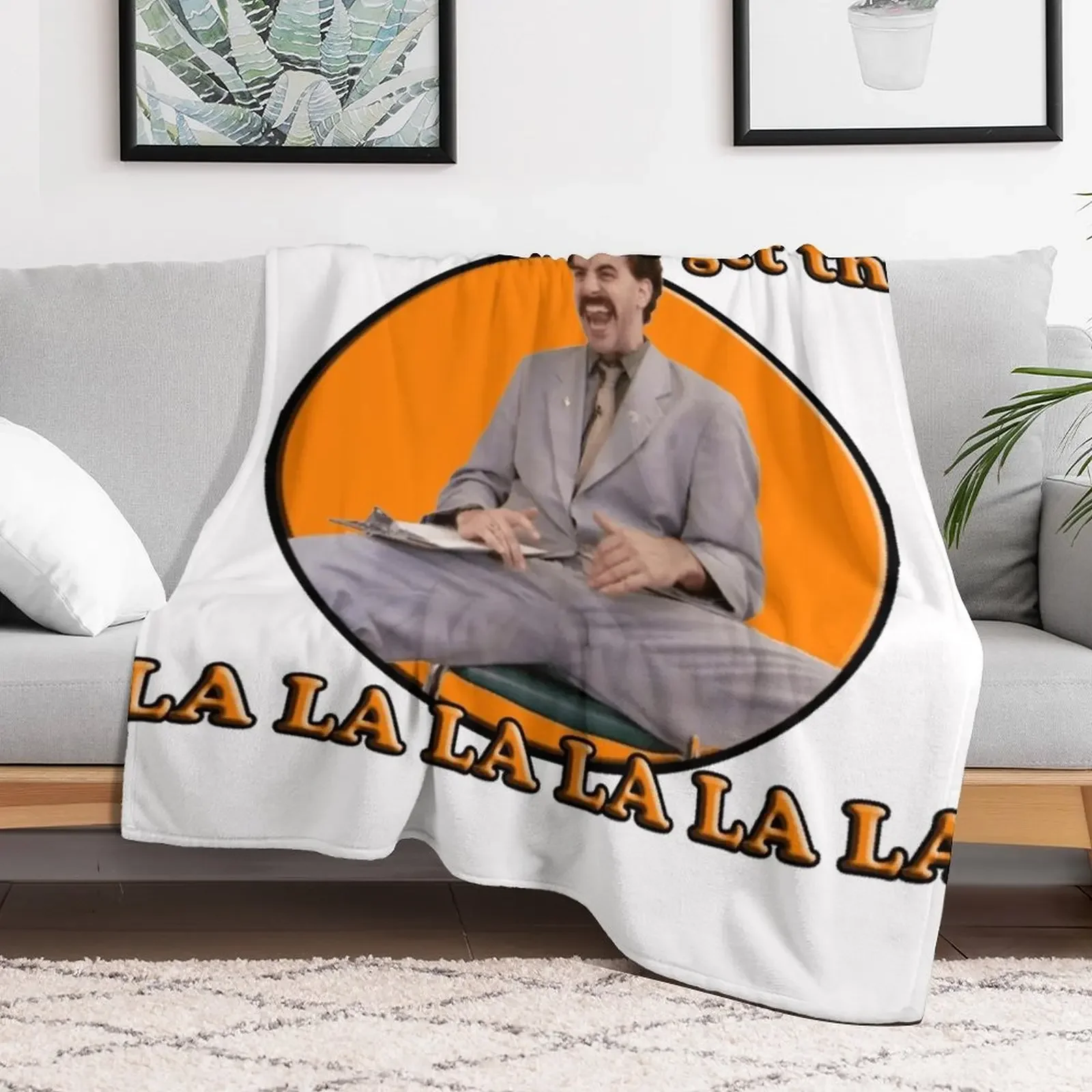 Borat, You will never get this Throw Blanket Decorative Beds warm winter Large Blankets