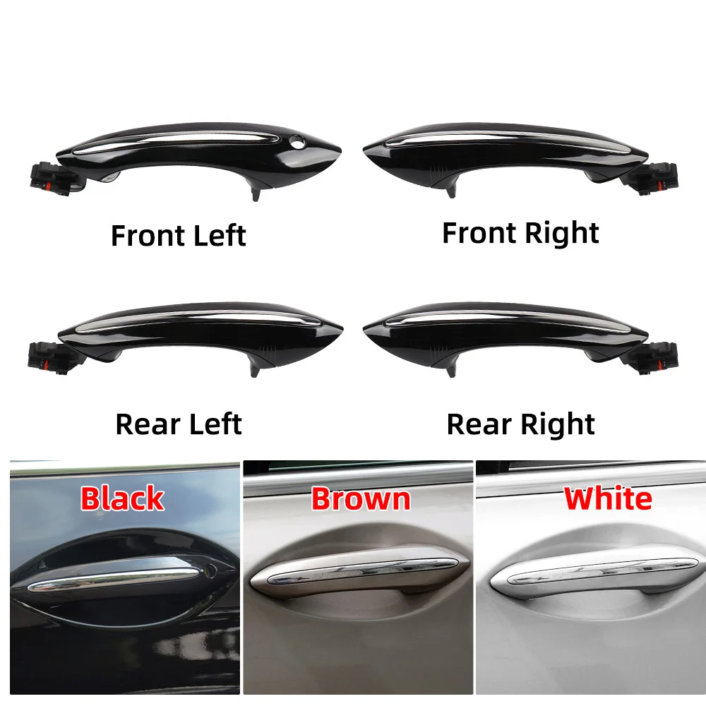 For BMW F10 F07 F02 Black With Comfort Access Outside Door Handle For BMW 5 6 7 Series 525 528 530 535 730 740 750i 51217231931