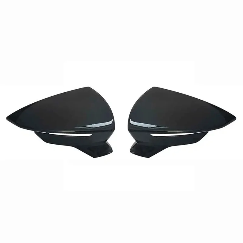 

Gloss Black Side Door Wing Mirror Caps Rearview Mirror Case Cover For Seat Leon MK3 2013-2020 SEAT Ibiza Mk5 2017 2018-A67F
