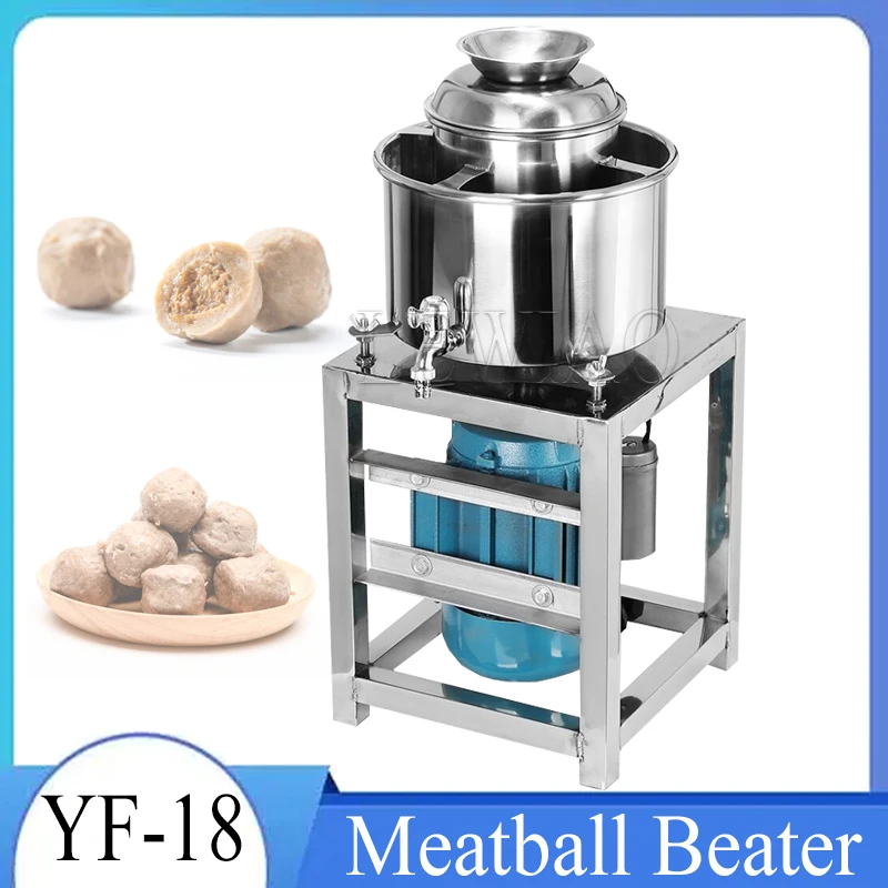 

Stainless Steel Meatball Beater Small Commercial 20 Type 1500W Electric Home Fish Balls Multifunctional Beating And Mincer 220V