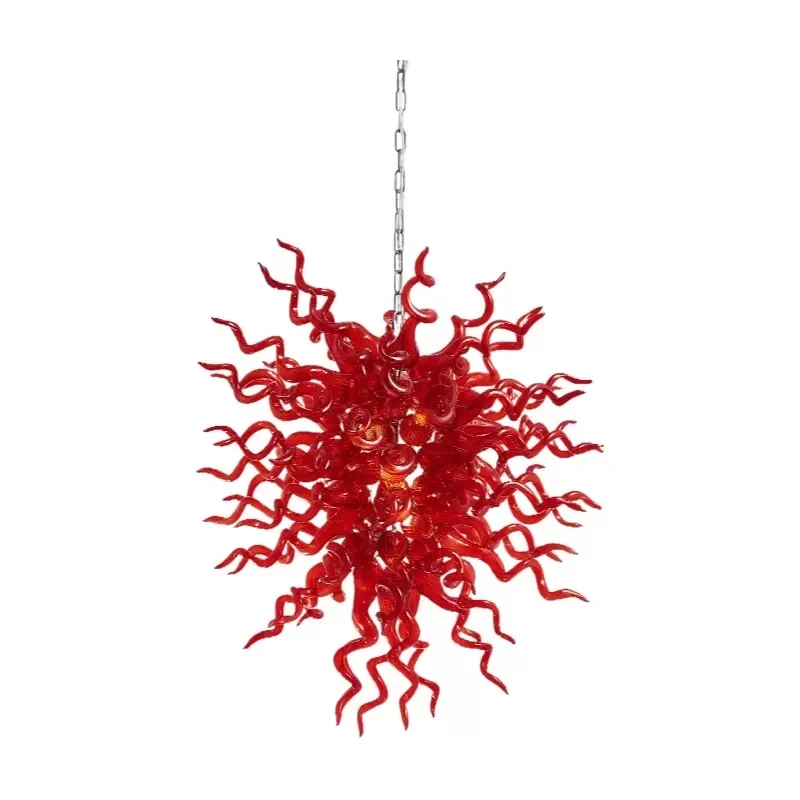 

Customizable new hanging LED chandelier villa hotel décor design Murano art style