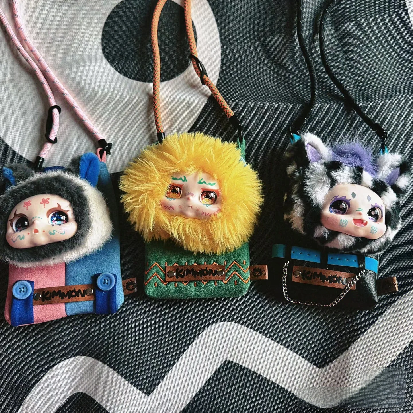 

Spot original KIMMON trendy toy shoulder bag blind box figurine plush bag storage bag crossbody bag gift customized