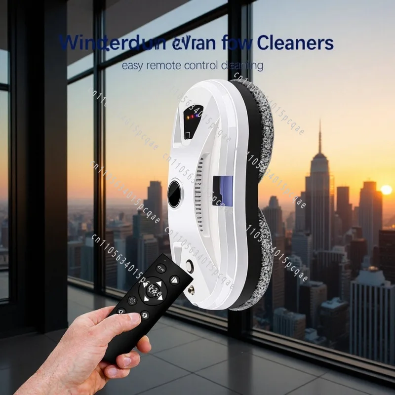 Intelligent window cleaning robot wet and dry dual-purpose ultrasonic atomization water spray 5600Pa large suction planning
