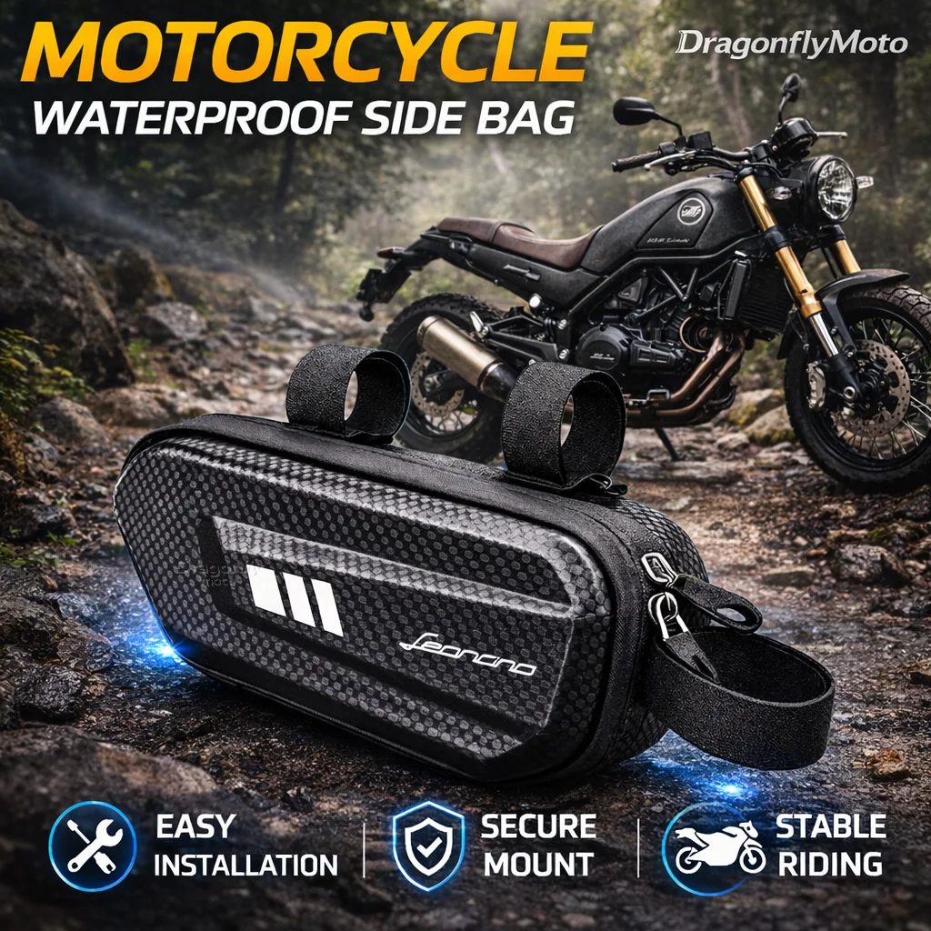 

Large Capacity Motorcycle Side Bag For Benelli Leoncino 500/LeonineX Waterproof Multifunctional Storage Pouch Hanging Bag