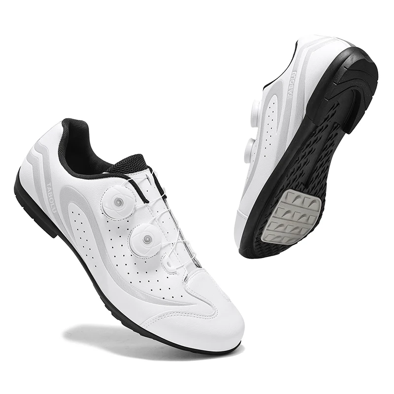 

Rubber Racing Cycling Shoes Unisex Breathable Non-Locking Bicycle Sneakers Men Speciality Outdoor Sports Bike boots