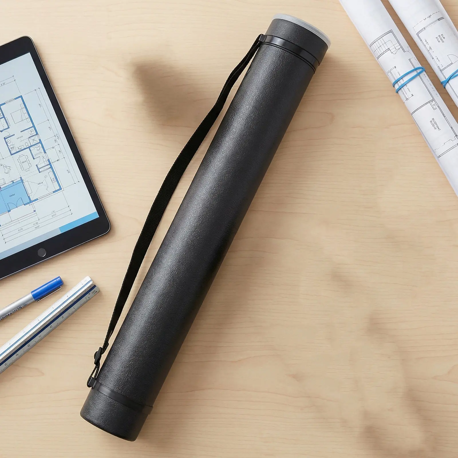 telescoping-drafting-tube-adjustable-artist-poster-storage-625-100cm-portable-blueprint-carrier-strap-protective-carrier