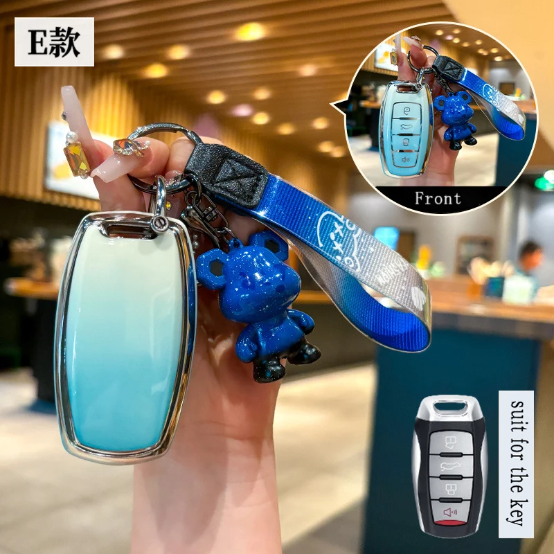 TPU For Great Wall Haval Jolion H6 H7 H4 H9 F5 F7 F7X F7H H2S GMW Dargo 4 Button Smart Remote Car Key Case Cover Fob Accessories