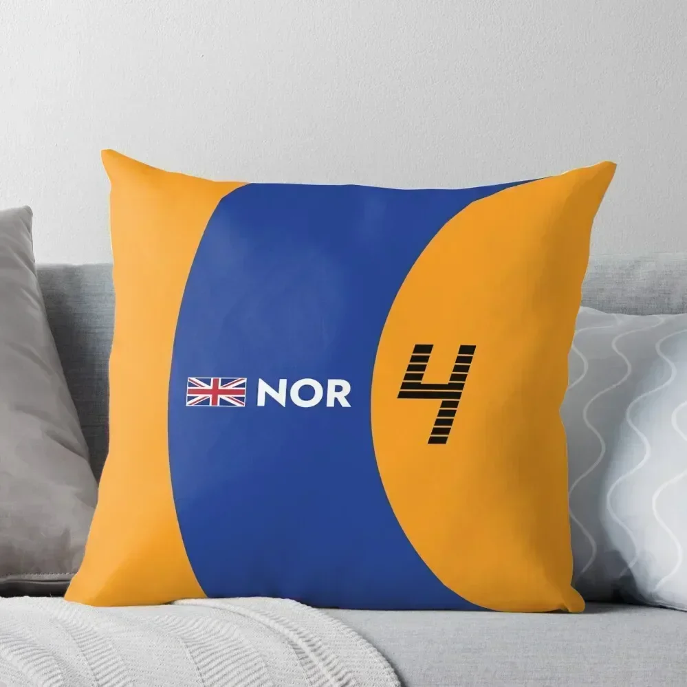 F1 2021 - #4 Norris Throw Pillow home decor items Decorative Sofa Cushions Sitting Cushion pillow
