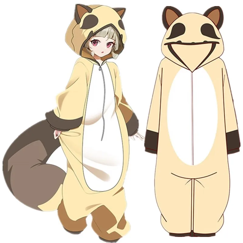 Impact Sayu Cosplay Costume Anime Kigurumi Adult Unisex Pajamas Jumpsuit Sleepwear Onesies