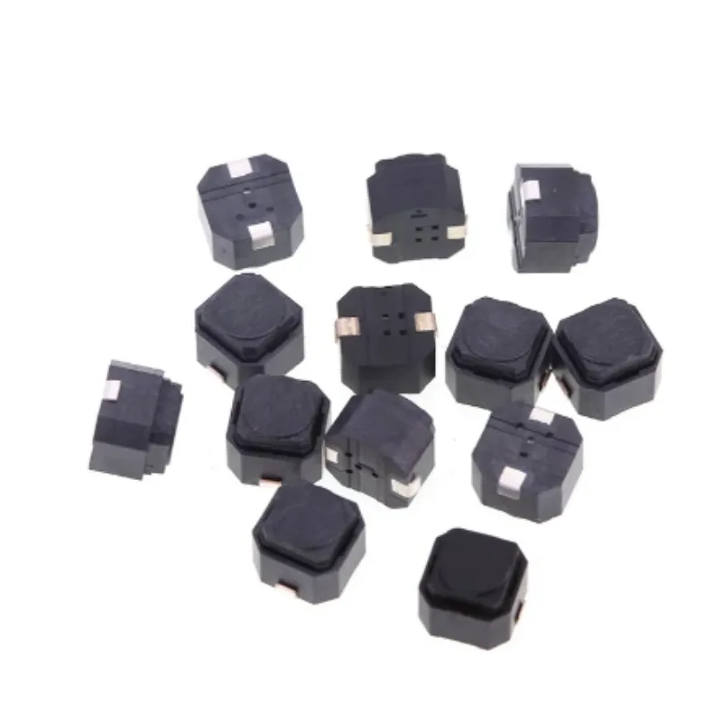 100pcs 6*6*5mm Tact Switch Silicone Keypad Push Button Switch 6x6x5mm 2Pin Silent Switch