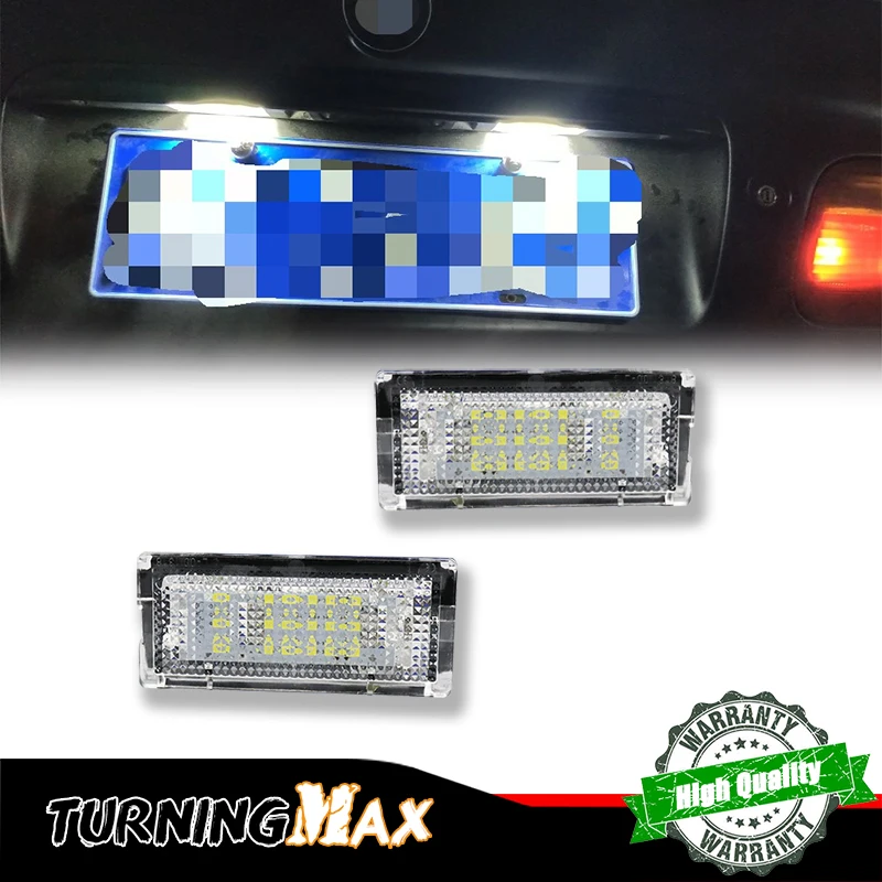 Conjunto de luces LED blancas para matrícula de coche, 6000K, para BMW E46 4D Sedan/5D Touring 3 Series Sedan Touring/Estate/Compact