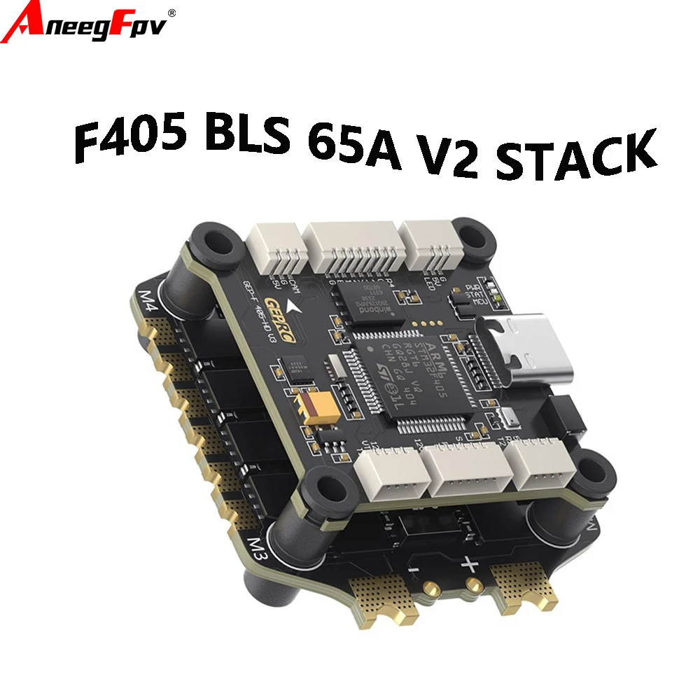 

Полетный стек GEPRC TAKER F405 BLS V2 65A для 5-7-дюймовых FPV-дронов для гонок и фристайла, запчасти для радиоуправляемых квадрокоптеров