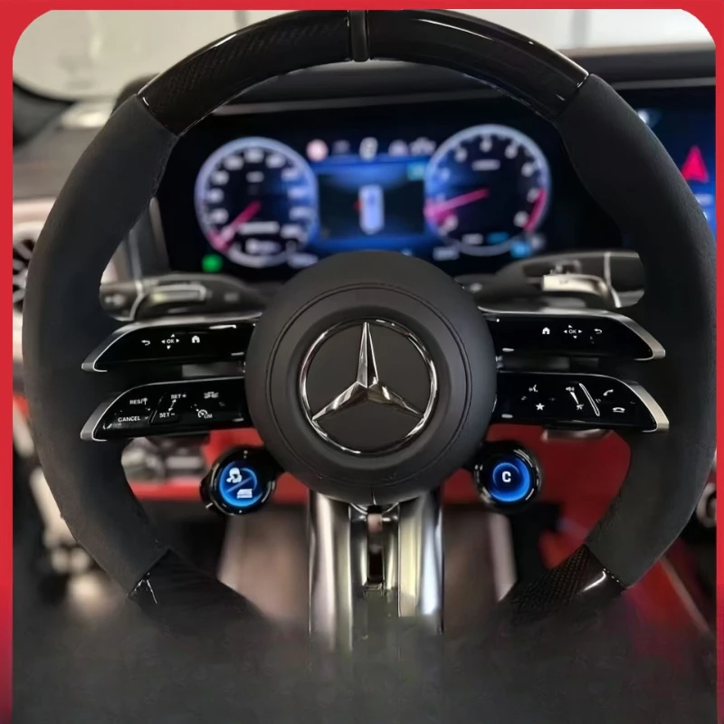 

Suitable for Mercedes-Benz large G-class w465g500g350g63g450d upgrade AMG carbon fiber dragonfly steering wheel knob