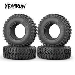 YEAHRUN 고무 휠 타이어, Axial SCX10 90047 D90 D110 TF2 1/10 RC 크롤러 자동차 업그레이드 부품, 106mm OD 1.9 인치, 1 개, 2 개, 4 개