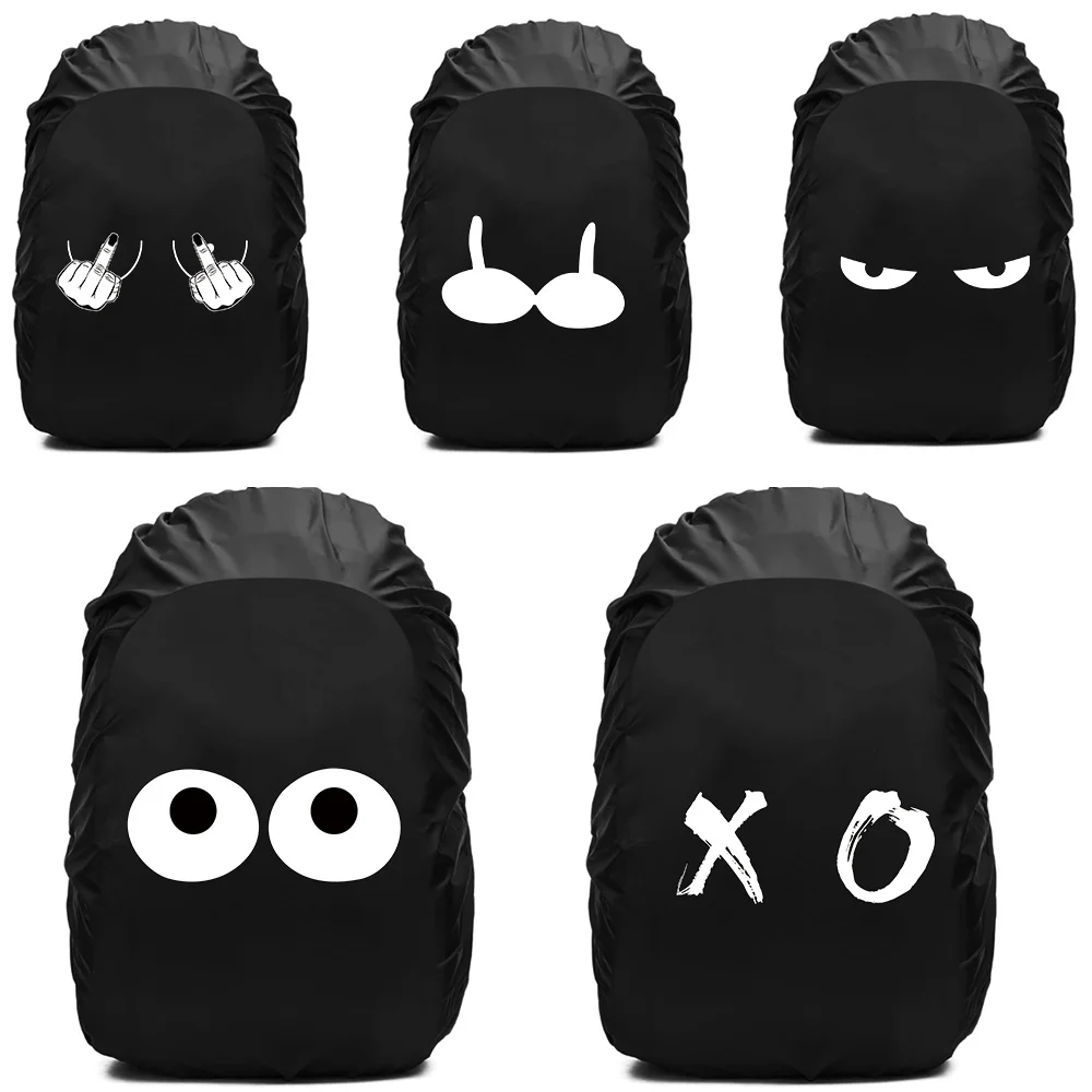 Waterproof Backpack Rain Cover Travel Accessories Backpack New 20L-70L Chest Pattern Outdoor Portable Hiking Climbing Cover Bag