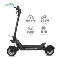 EU Pxid G4 1200W Adult Off-Road Electric Scooter Large Motor Hydraulic Brake Foldable 10Inch Tyres Max Speed 55KM/H 15AH 48V