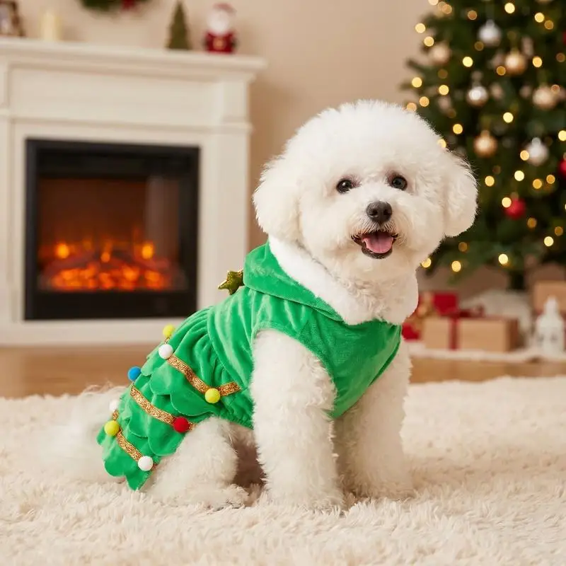 1 Stück grüner Weihnachts-Hut für Haustiere, geeignet für Katzen, Hunde, als Weihnachtsgeschenk-Dekoration und zum passenden Gebrauch. – Detail 6