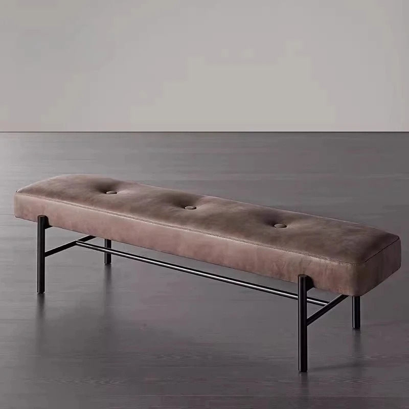 Simple wind sofa stool Industrial wind cloakroom changing stool Bedroom end stool