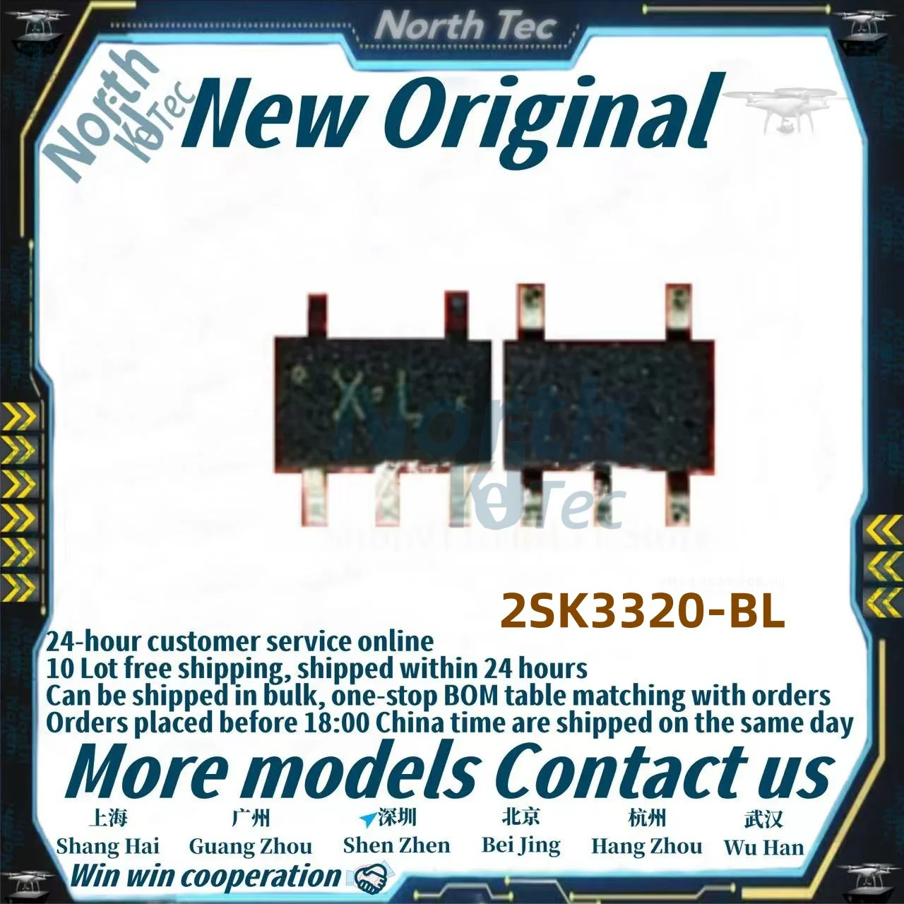 JFET Junction FET N-Ch x2 1.2V to 14mA 10mA 2SK3320-BL XL X SOT23-5 Only make original 2SK3320-BL(TE85L,F SOT353