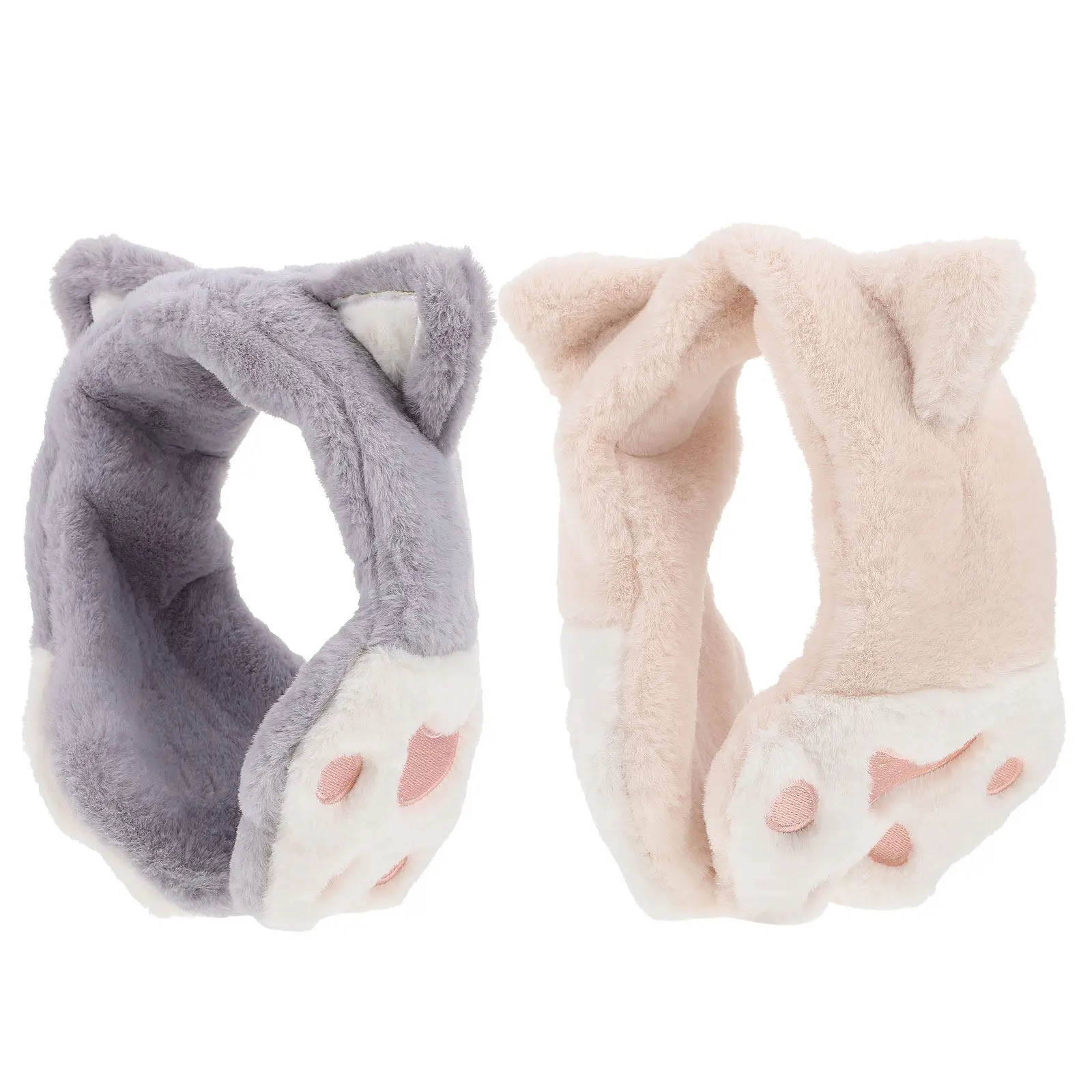 2pcs-winter-adorable-cover-warm-cat-muff-portable-earmuff-muff-cat-earmuff-protector-portable-headband