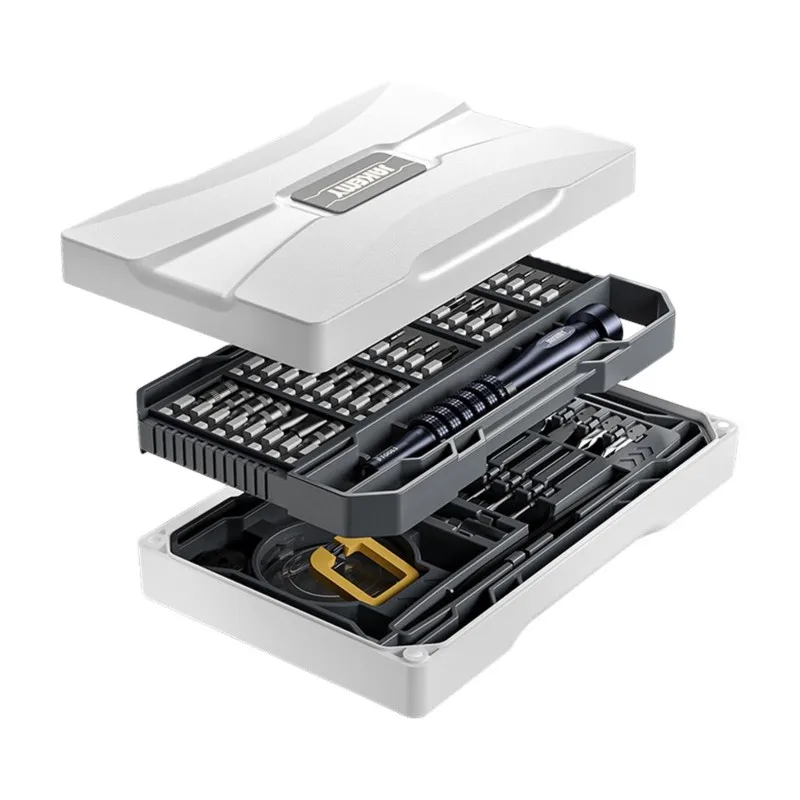 ABZS JAKEMY Industrial Tool Set 83-Piece Chrome Vanadium Steel Screwdriver Kit JM-8187 For Electronics And Gaming Console Repair