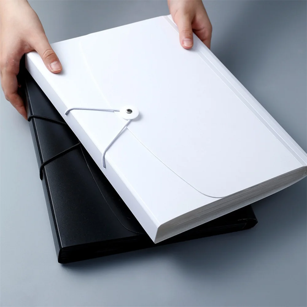 A4 File Paper Folder Large Capacity Waterproof File Organizer Certificates Music Score Test Paper Desktop Storage Document