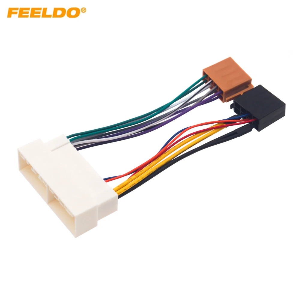 5Pcs Car Radio Audio ISO Wiring Harness Adapter for KIA K2/K3/K4 Hyundai Elantra/Mistra/Tucson