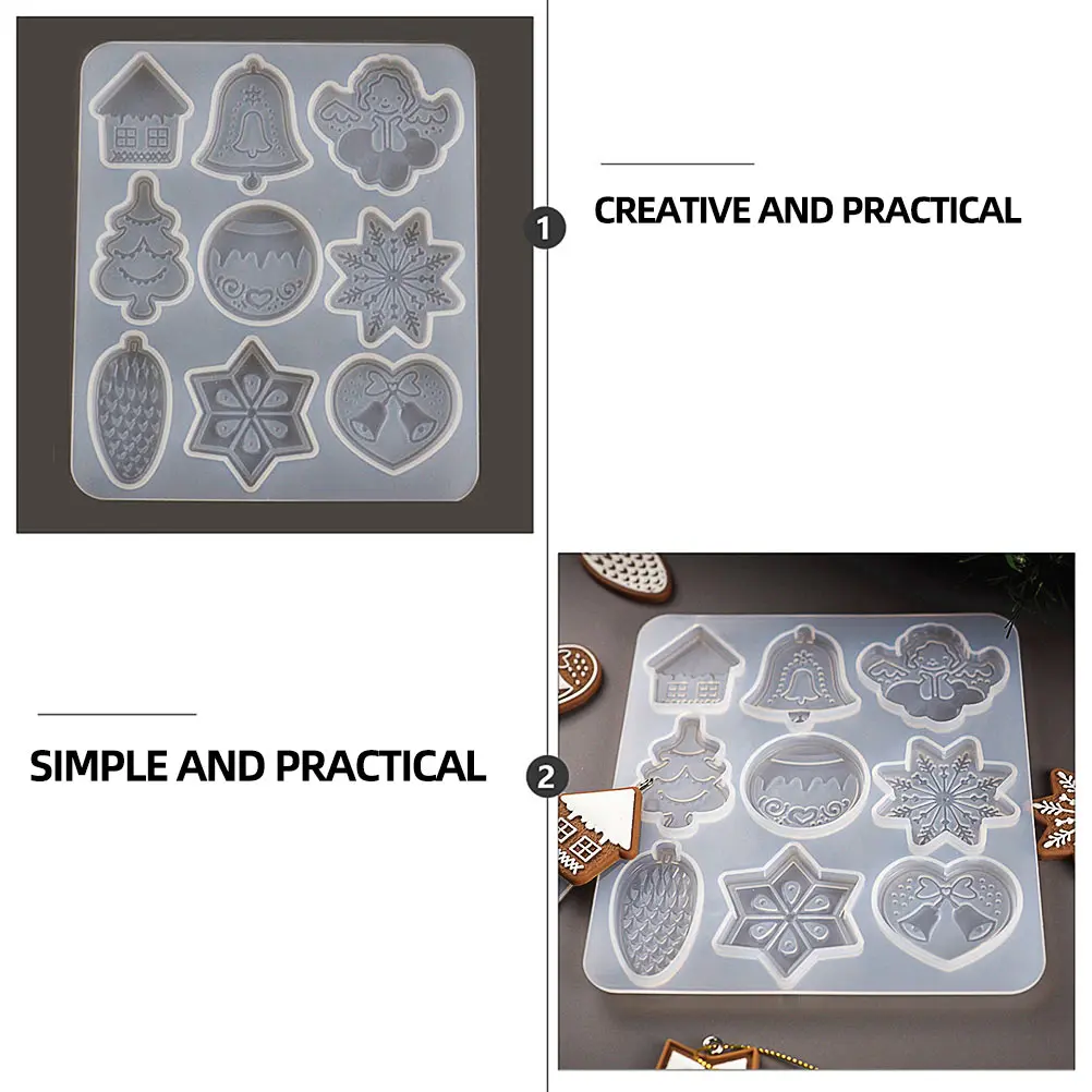 

Christmas Diy Mold Set Silicone Epoxy Casting Molds Silicone Mold Christmas Deer Design Durable Craft Tool For Handmade