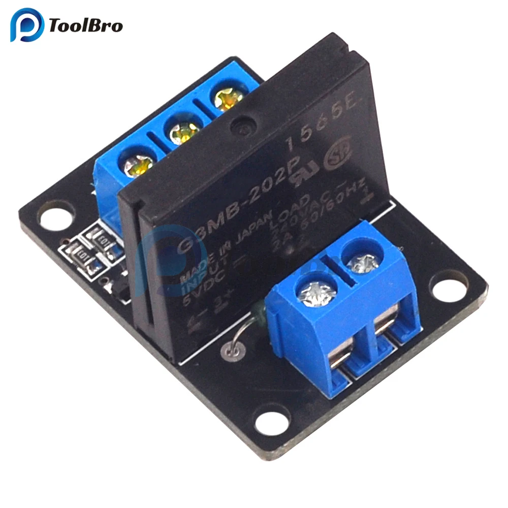 Solid State Relay Module 5V 12V 24V 3-24V SSR Relay Module 1 Channel High Low Trigger Relay Board