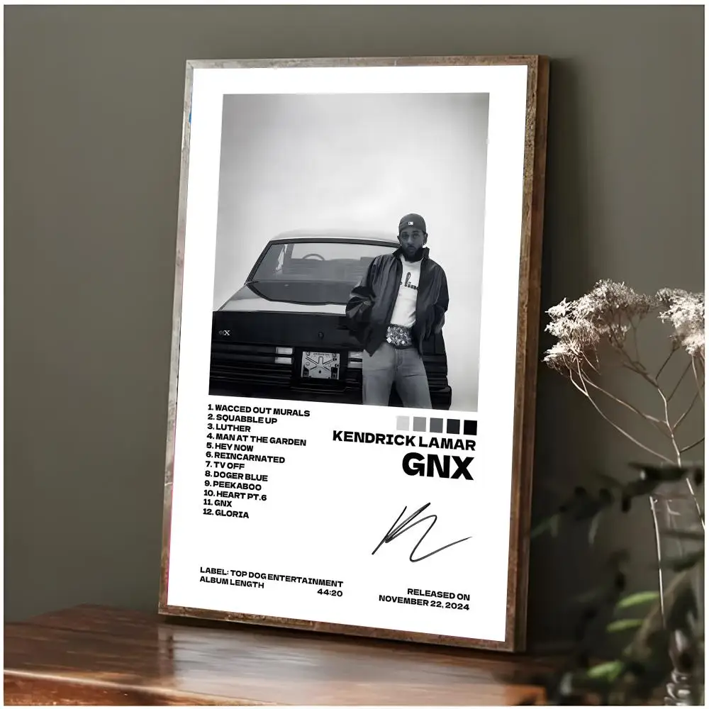 Singer HipHop Kendrick Lamar Good Kid Maad City Poster Modern Wall Art Bedroom Living Room Print Unframed