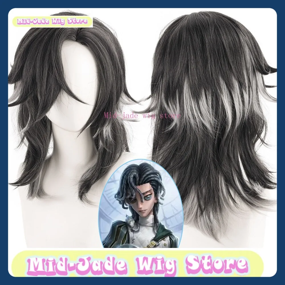 Mid-jade Pruik Winkel Identiteit V De Weeper Cosplay Pruik Anime Games Kostuums Rekwisieten Rollenspel Pruiken