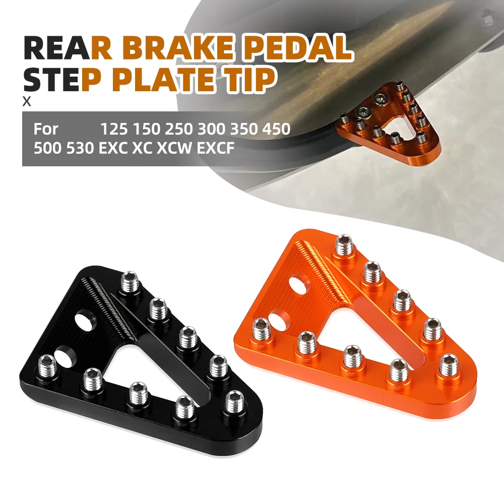 Motorcycle Rear Brake Pedal Step Plate Tip For 125 150 250 300 350 450 500 530 EXC XC XCW EXCF Husqvarna TC TE FE 2008- 2016