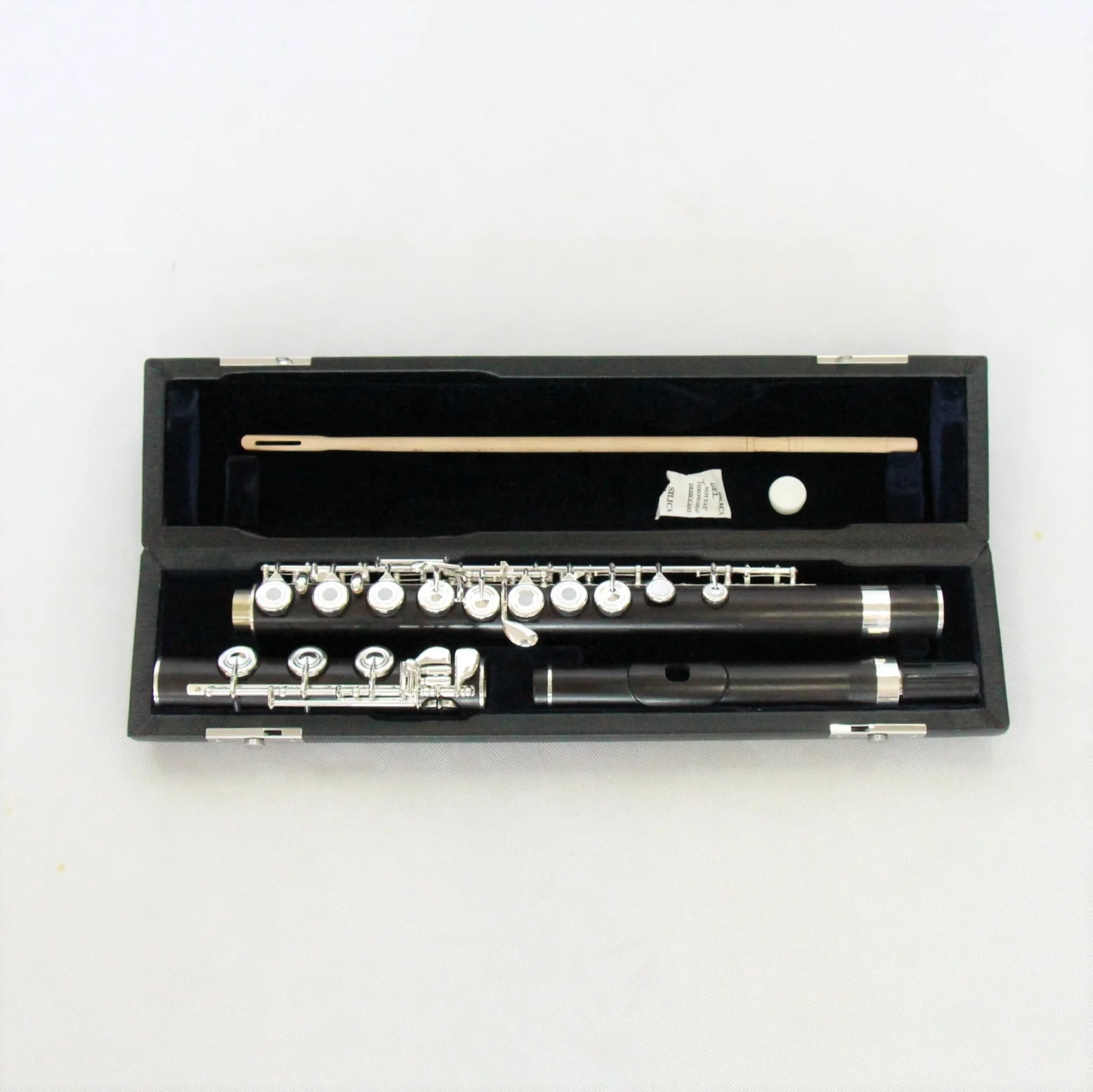 Top Class Ebony Concert Flute Silver Plated Key Professional 17 Open Hole Flute Handmade Top Quality Transverse Flute