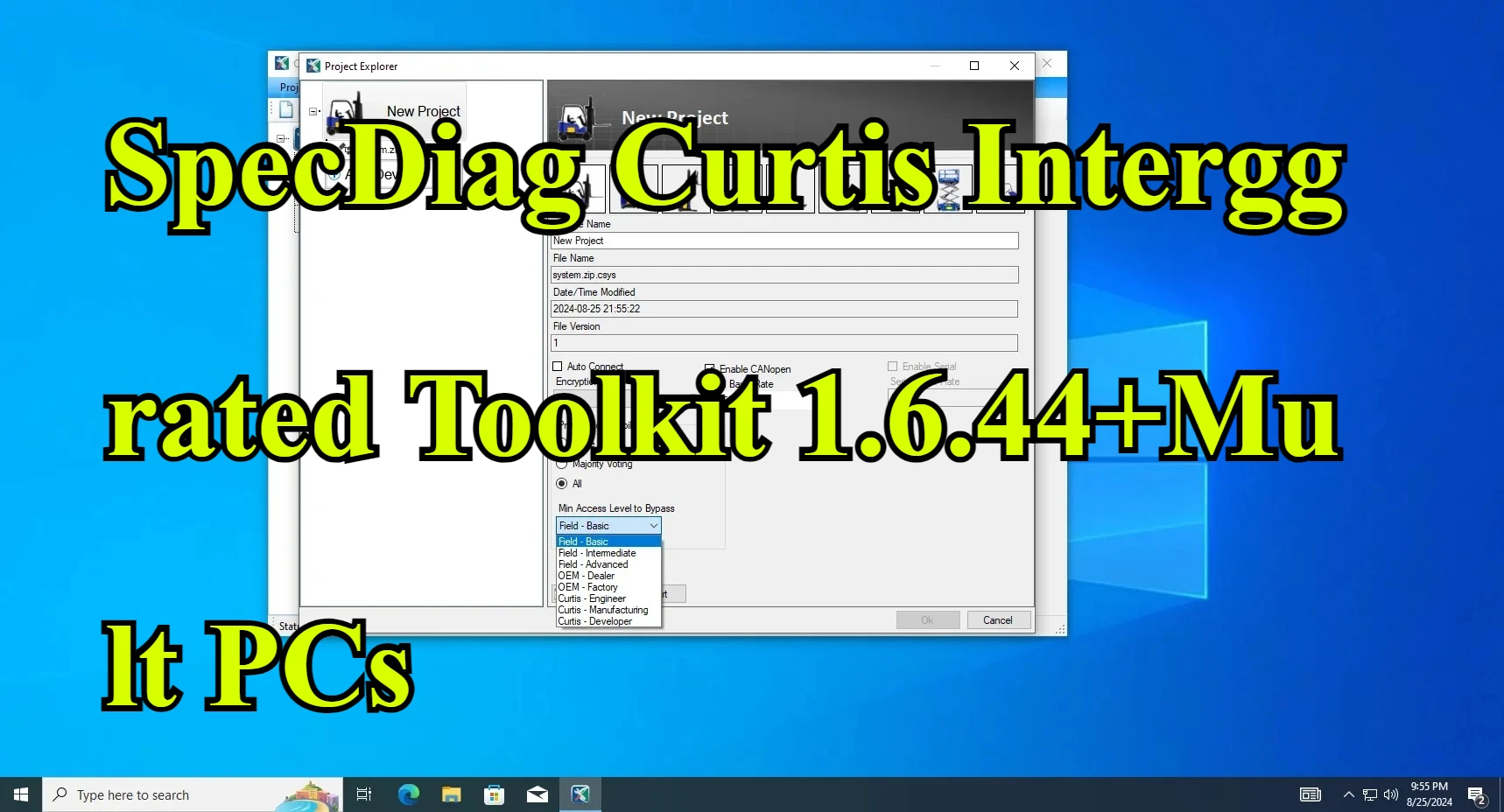 SpecDiag Curtis Boîte à outils intégrée 1.6.60+Mult PCs