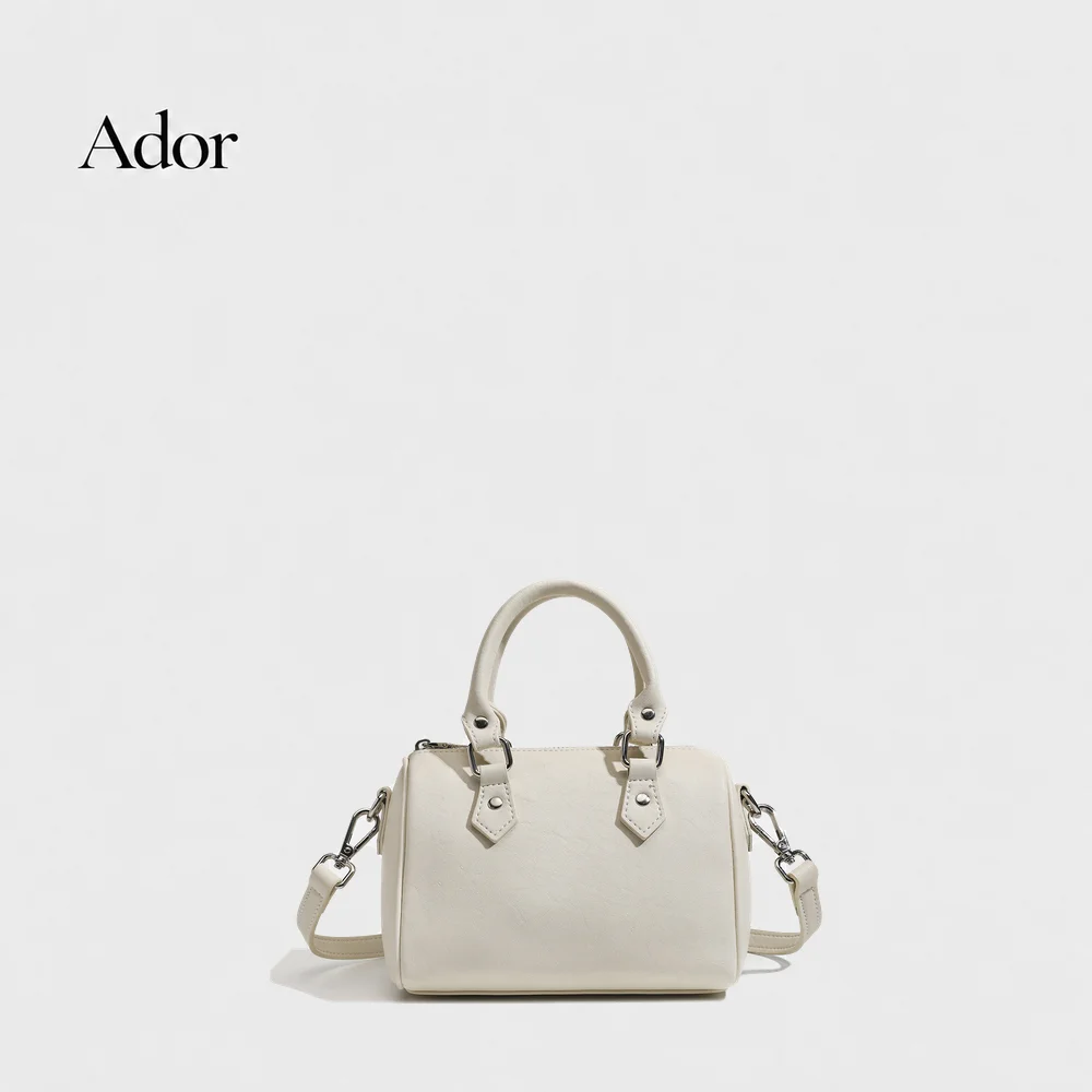 New Fashion Genuine Leather Women Bag Casual Simple Shoulder Crossbody Commuter Handbag Boston Bag