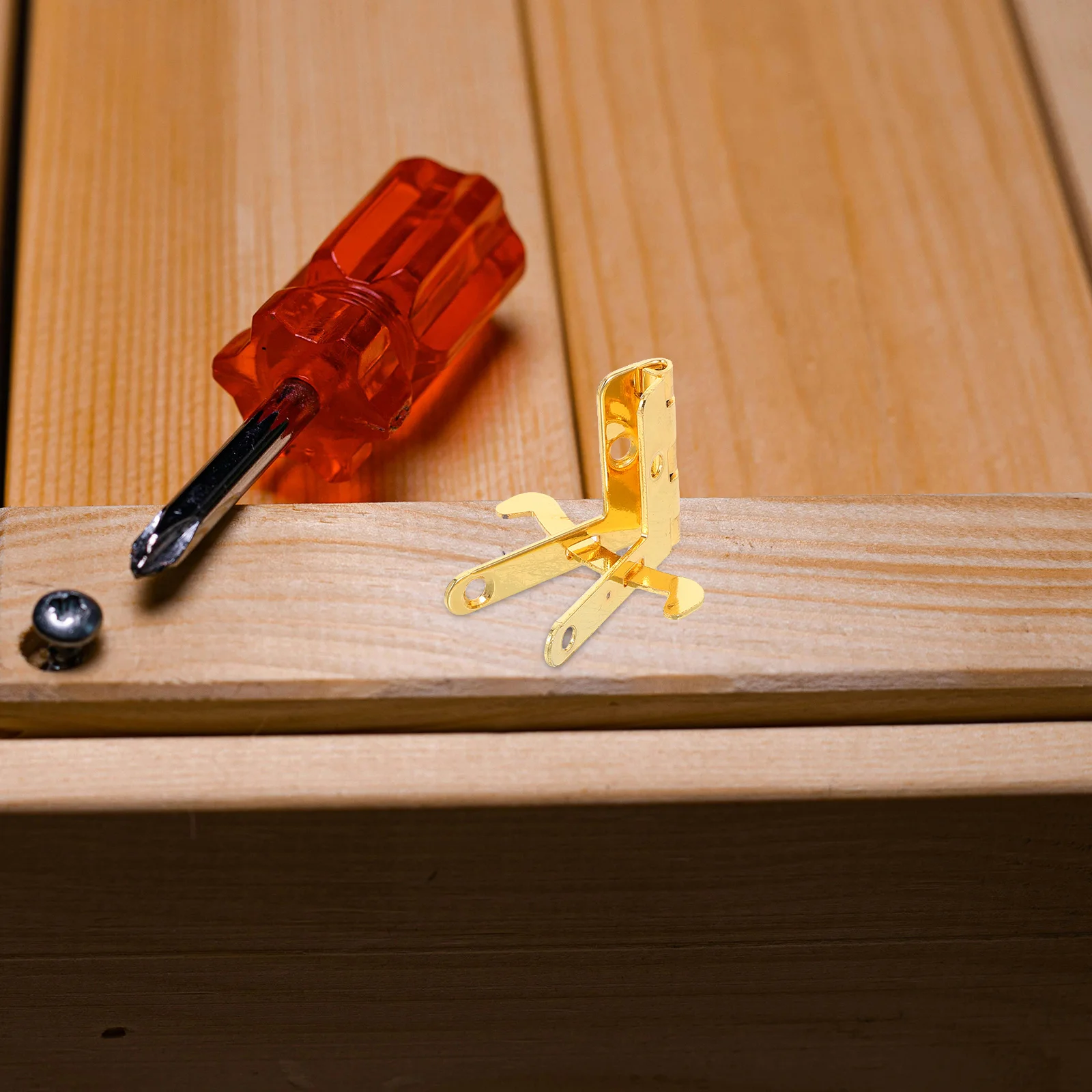 

10Pcs Jewelry Box Decorative Hinges Small Metal Hardware for Wooden Boxes Craft Projects Makeup Cases Replacement Hinges