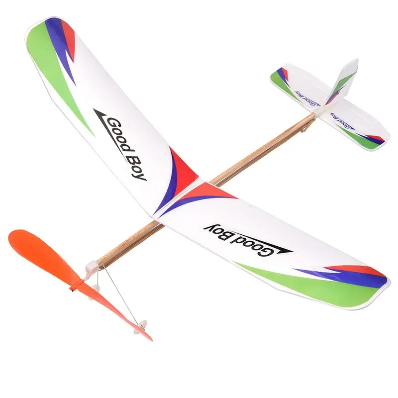 Rubber Bands Power Airplane Glider Hand Launch Throwing Foam Outdoor Toy