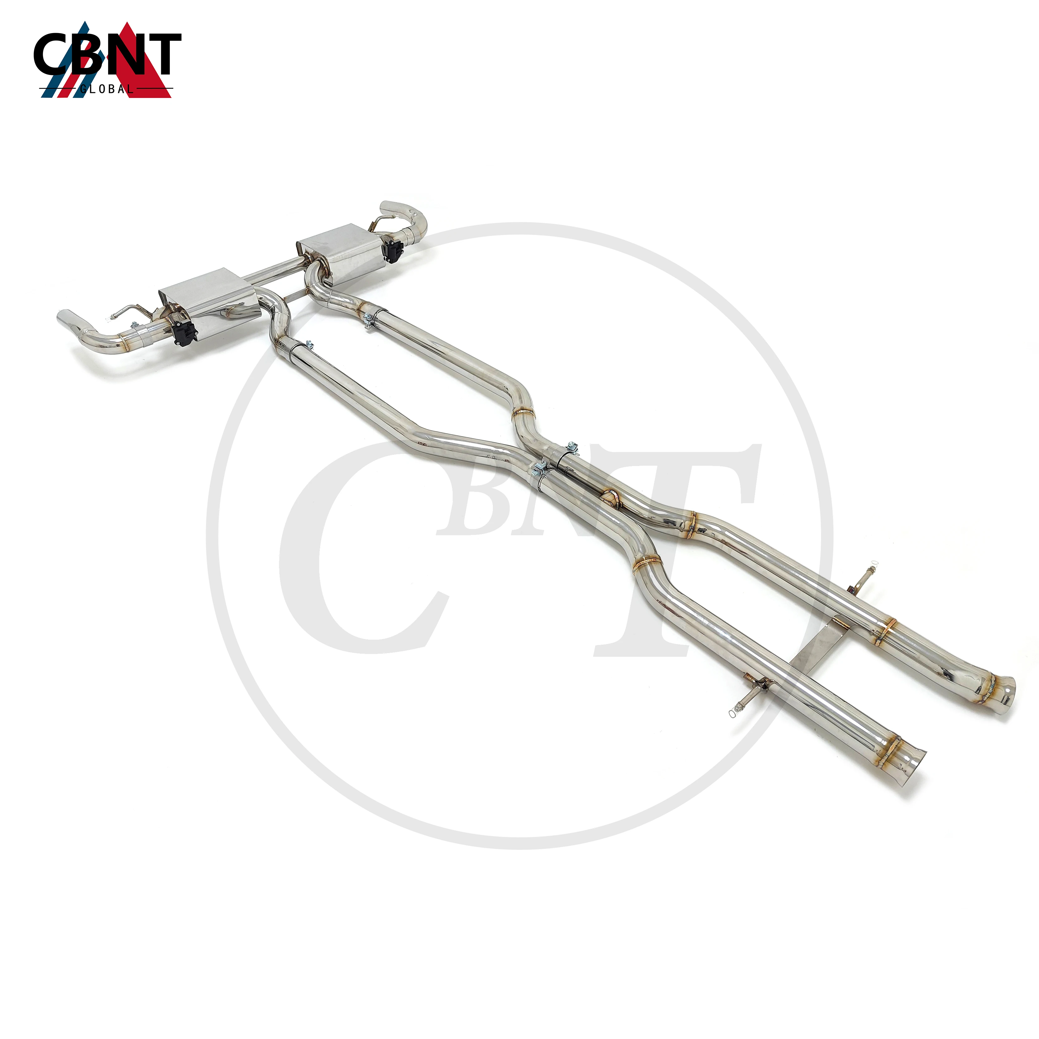 CBNT Valved Exhaust-pipe for Mercedes-Benz GL500 X166 GLS63 4.7T V8 Catback with Valve Muffler SS304 Performance Exhaust Systems