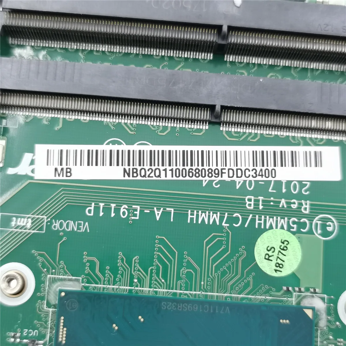 Placa base para portátil ACER LA-E911P, AN515-51, C5MMH / C7MMH i5 7300HQ GPU GTX1050 DDR4 100%, prueba de trabajo