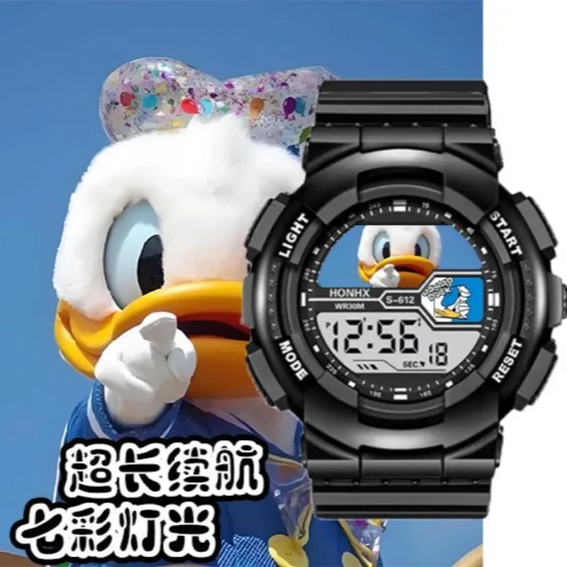 Disney Mickey Children's Watch Anime Character Student Fashion Creativity Outdoor Sports Electronic Rubber Watch Birthday Gift