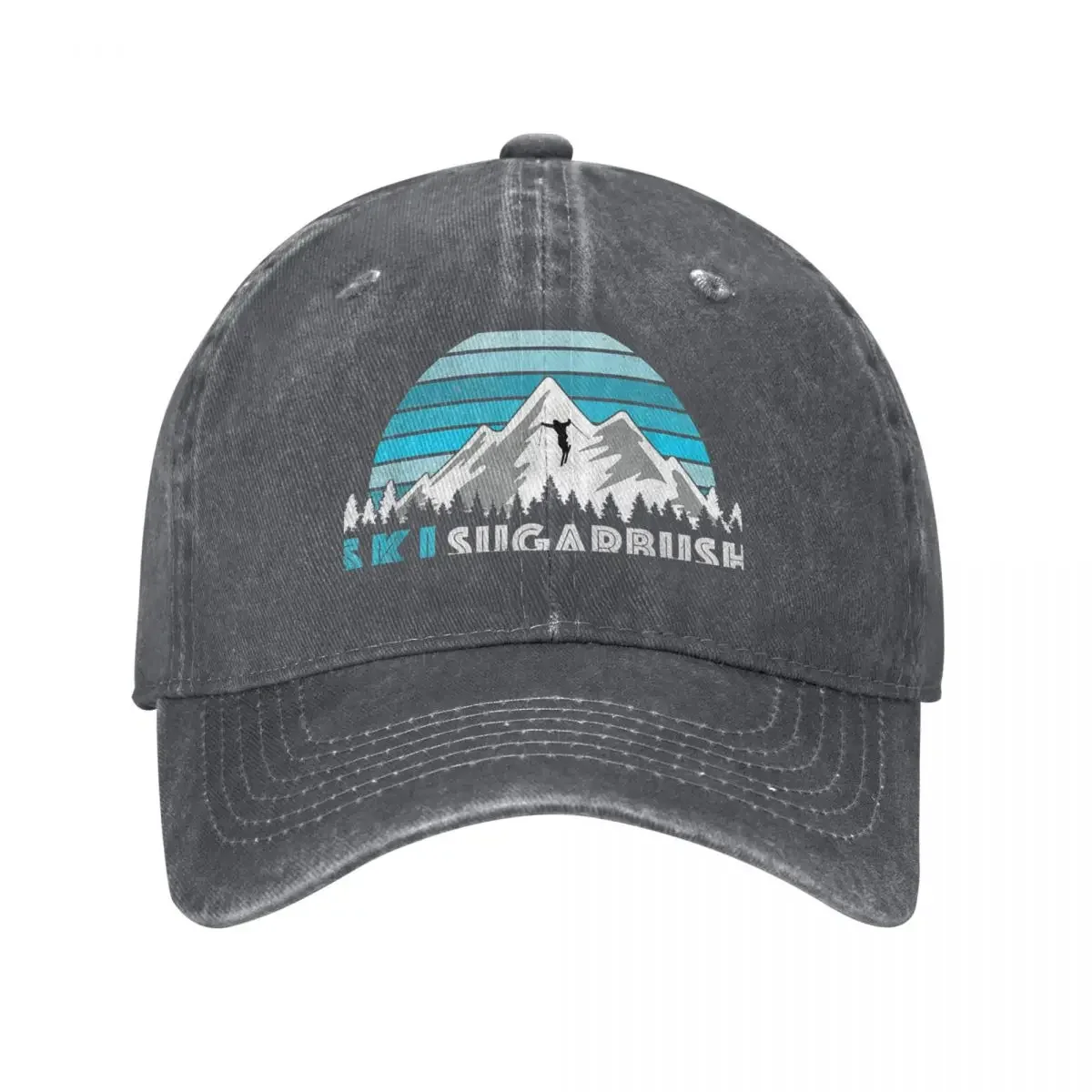 Ilustración Retro de Ski Sugarbush - Gorra de Béisbol Vintage con Diseño de Montaña Nevada, Sombrero de Lujo, Bolsa de Playa para Mujer 2026, para Hombre