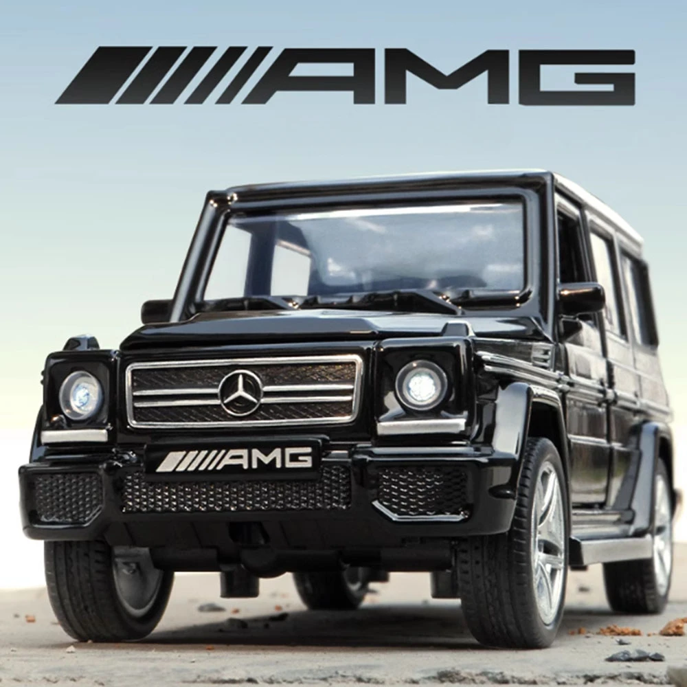 

Масштаб 1:32, AMG G65, внедорожник, металлические игрушки, литые под давлением миниатюрные модели автомобилей, резиновая шина, откатной звук, свет, игрушечный автомобиль, украшения, подарок для мальчика